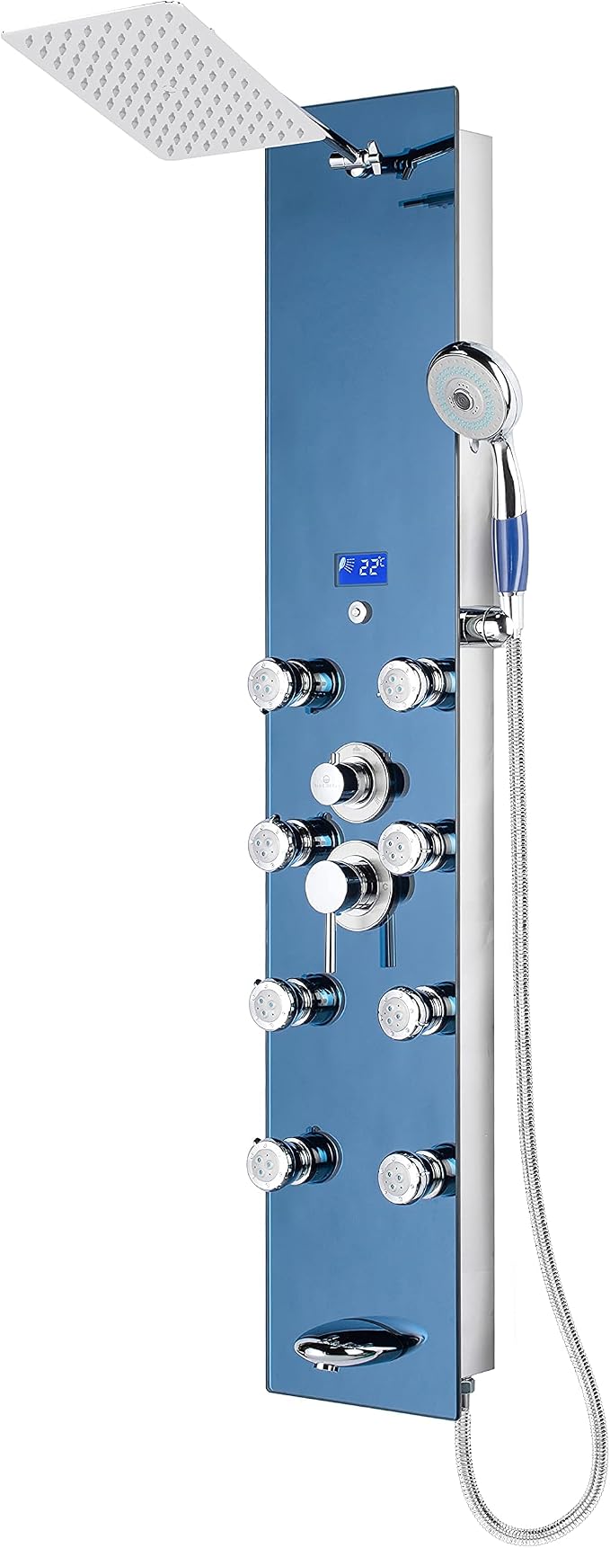 Blue Ocean 52" Stainless Steel SPS392H Shower Panel Tower System - Image 4