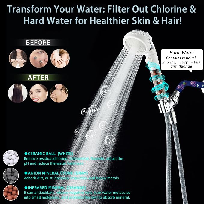 Filtered Shower Head with Handheld - Image 2