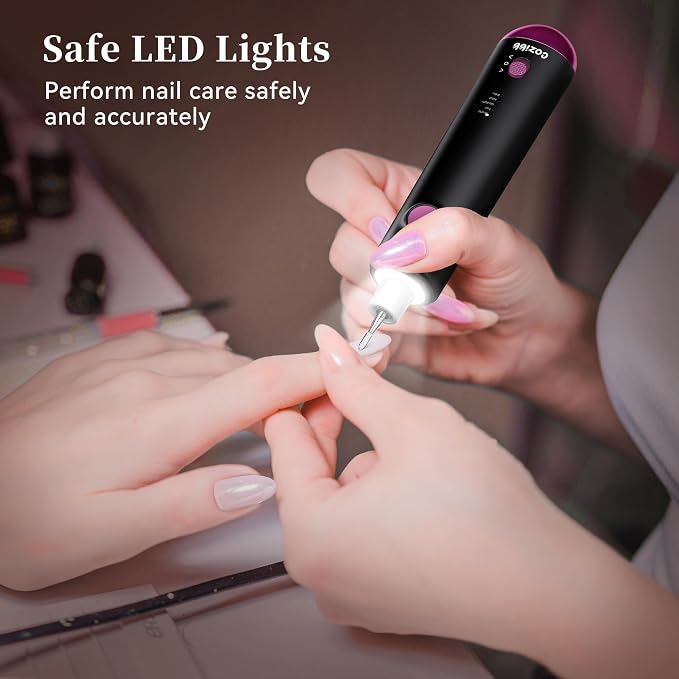 Electric Nail Drill, 8-in-1 Cordless Electric Nail File - Image 5