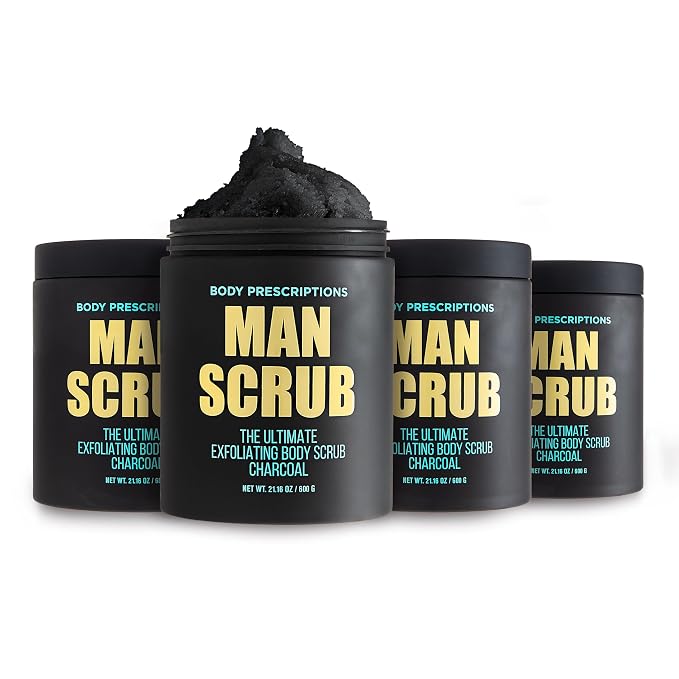 Body Prescriptions Men’s Exfoliating Body Scrub – Ultimate Skin Cleansing Wash by BodyPrescription