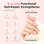 modelones Nail Strengthener, Sparkle Pink Nail Polish Nail Repair - Image 2