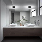 Combuh Bathroom Light Fixtures Dimmable Black Vanity Lights Bar 24 Inch 14W - Image 5