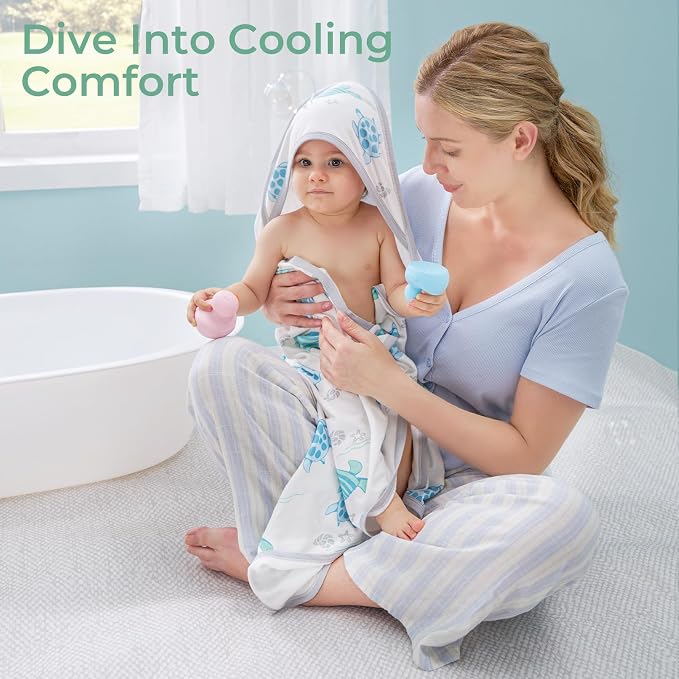 Momcozy Baby Towel with Hooded-Original Design Baby Towel Set -Soft & - Image 4