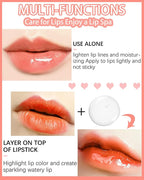 Plumping Lip Glow Oil, Hydrating Tinted Lip Oil Gloss, Transparent Toot Lip Oil - Image 3