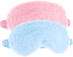 2 Pcs Plush Eye Mask Soft Sleeping Blindfold Eye Cover Comfortable Furry Faux - Image 7