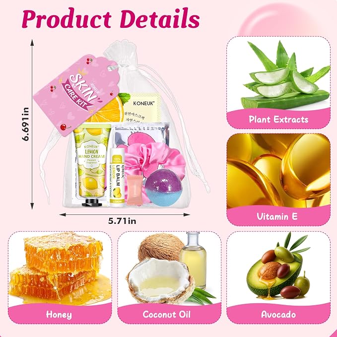 60PCS Spa Party Supplies for Girls, Include Face Masks, Hand Cream, Lip Balm - Image 5