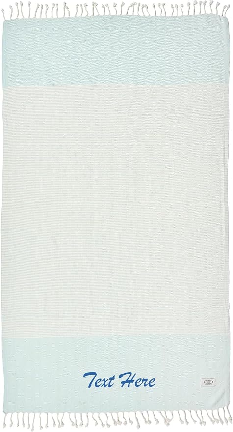 Personalized embroidered Beach Towel | Throw Blanket, Easy Carry, Sand Free by LA%60HAMMAMFINELIVING