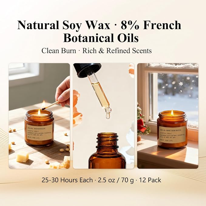 Scented Candles for Home, 12 Pack Aromatherapy Candles for Home Scented - Image 4