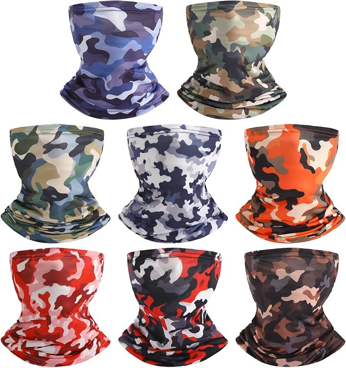 SATINIOR Summer Camo Neck Gaiter UV Protection Cooling Face Mask Sun Hood by SATINIOR