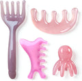 4 Pcs All-in-One Head Massager Set: Scalp Comb, Gua Sha, Octopus & Five Claw by Unknown