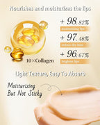 Collagen Lip Balm Set, Dry Lips Care Lip Moisturizer, Nourishing Vegan Lip - Image 4