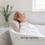 Luxury Bath Pillow for Bathtub, Soft & Comfortable Head Neck & Back Support - Image 6