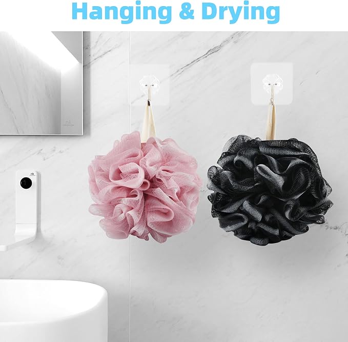 Chuya 4 Pack Bath Loofahs Sponge 70g, Shower Sponges Loofah Body Scrubber Balls - Image 6