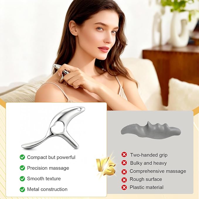 Eiito Gua Sha Trigger Point Massage Tool -Thumb Protector, Deep Tissue Massage - Image 7