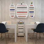 Nail Polish Organizer Wall Mounted, Metal Nail Polish Storage Holder - Image 9