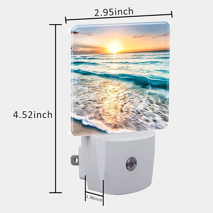 Beautiful Sunrise Over Beach Night Light Plug into Wall - Image 5