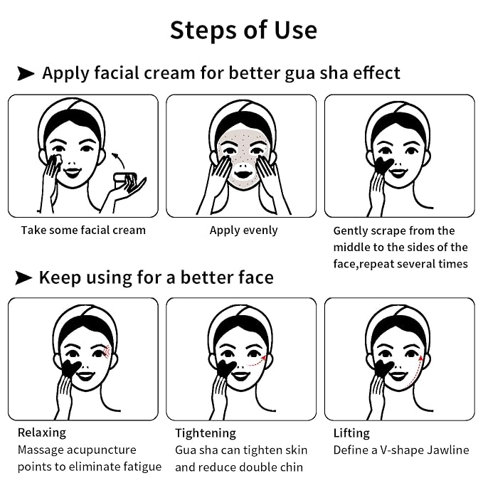 Gua Sha Facial Tools, Stainless Steel Guasha Tool - Image 4
