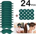 24Pcs Satin Eye Mask Silk Sleep Masks Silky Eyes Cover Blackout Blindfold - Image 2