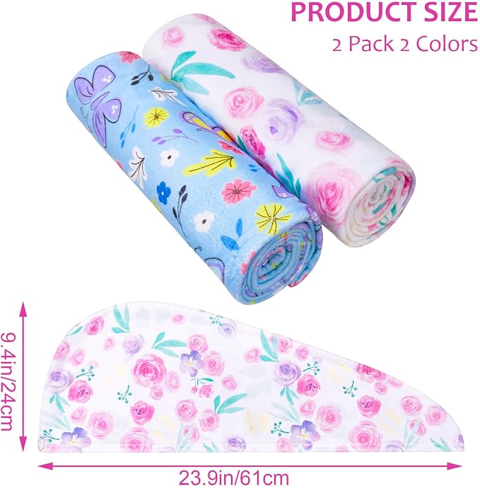 Basumee Microfiber Hair Towel Wrap - Image 6