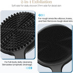 Back Scrubber for Shower & Face Scrubber, Soft Body & Facial Cleansing Scrubber - Image 5