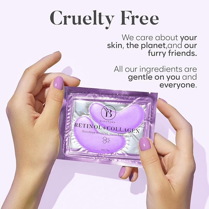 BLOOMORA Retinol & Collagen Under Eye Patches - Image 7