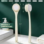 Back Scrubber for Shower, Long Handle Exfoliating Brush, Dual-Sided Bath Brush - Image 7
