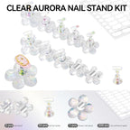 Nail Stand for Press On Fake Nails Painting Display Practice, Powerful Magnetic - Image 2