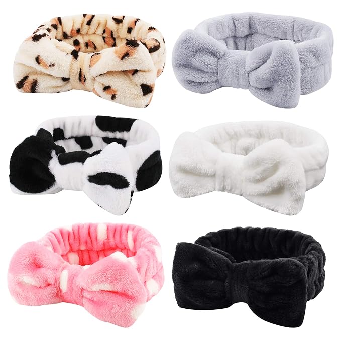 WHAVEL 6 Pack Spa Headband Makeup Headband Face Wash Headbands Make Up Hair - Image 8