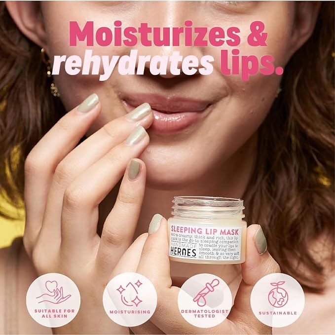 100% Natural Lip Butter Sleeping Lip Mask, Overnight Lip Moisturizer and - Image 5