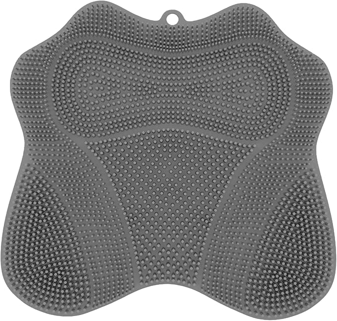 Dual-Sided Silicone Shower Foot Scrubber Mat – Foot Scrubber in Shower by Covedot