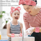 WHAVEL 6PCS Spa Headband and Wristbands Set, Face Wash Headband Wrist Bands - Image 4