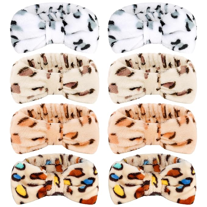 Ondder Leopard Terry Cloth Spa Headbands by Ondder