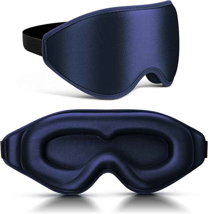 99% Fully Block Out Light Eye Sleep Mask, 3D Deep Contoured Eyes Cover Zero by Unknown
