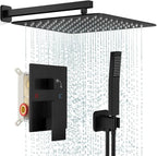 FPXRNG Black Shower Faucet Set, Rainfall Shower System by FPXRNG