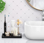 Luxspire Bathroom Vanity Tray, 8 x 4 inch Resin Dresser Jewelry Ring Dish Tank - Image 6