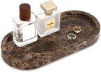 Natural Marble Tray Oval, Bathroom Vanity Tray by Unknown