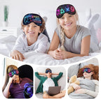 2 Pcs Boys Sleep Eye Mask, Guys Blackout Sleeping Silk Mask - Image 6