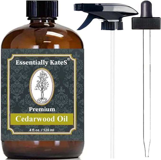 Essentially KateS Cedarwood Oil 4 fl oz – 100% Pure & Natural – Aromatherapy by EssentiallyKateS