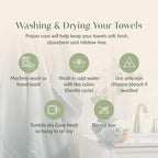Springtree Home Luxury Bamboo Rayon Bath Towel Set of 4 | 35% Bamboo Rayon - Image 8