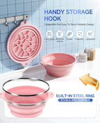 Face Bowl for Ice with Built-in Ice Tray Collapsible Silicone Facial Ice Bath - Image 4