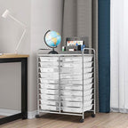 Giantex Storage Drawer Carts, 20-Drawer Organizer, Utility Cart on Wheels - Image 2