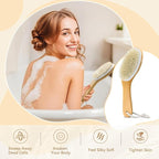 6 Pack Dry Brushing Body Brush, Soft Natural Bristle Exfoliating Dry Brush - Image 5