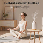 URPOWER 120ML Ceramic Essential Oil Diffuser, Ultrasonic Aromatherapy Diffuser - Image 6