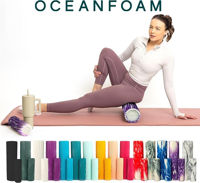 Oceanfoam Ripple Travel Foam Roller Firm Mini Foam Roller - Image 9