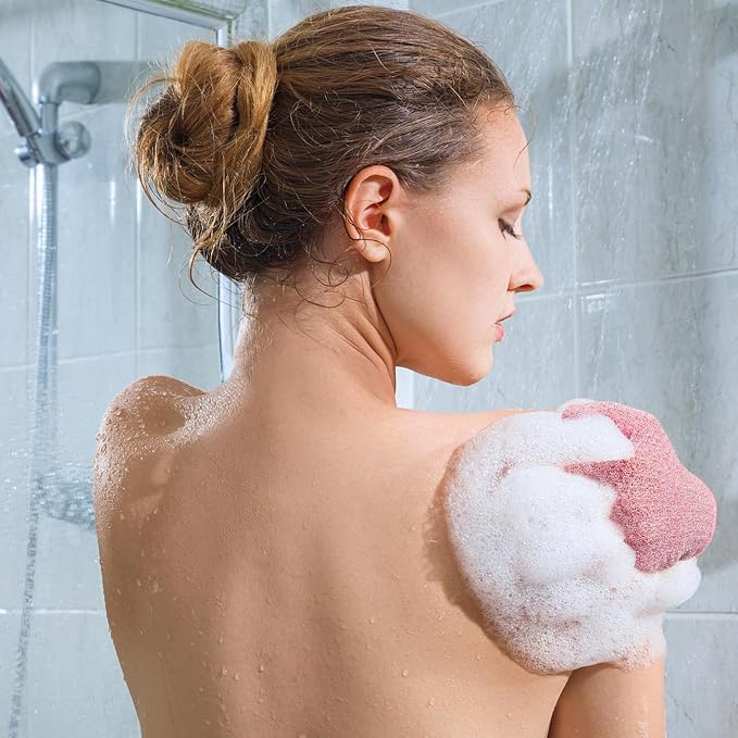 Evridwear Exfoliating Glove Shower Gloves Exfoliate Dead Skin - Image 8
