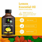 SVA Lemon Essential Oil Organic – 2 Fl Oz – 100% Natural Organic Lemon Oil - Image 2