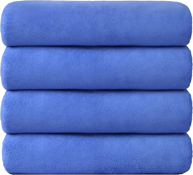 JML Bath Towel, Microfiber Bath Towels Set 4 Pack 30" x 60" - Image 2