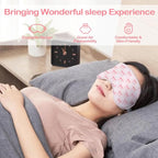 Pink Bow Sleep Mask for Women, Night Masks for Sleeping for Women, Double Layer - Image 5