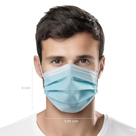 CSD Colo 50 Pcs ASTM Level 1 Disposable Face Masks, 3 Ply Adult Mask - Image 9