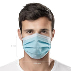 CSD Colo 50 Pcs ASTM Level 1 Disposable Face Masks, 3 Ply Adult Mask - Image 9